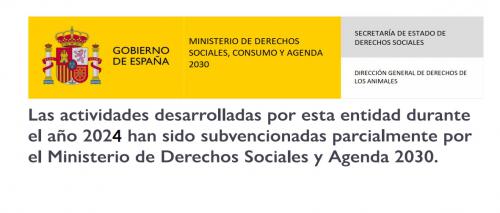 Subvención Ministerio Derechos Sociales y Agenda 2030-2024 Subvención Ministerio Derechos Sociales y Agenda 2030-2024